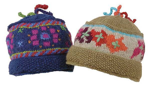 BIH Collection - BIH Collection Nepalese Wool Three Tassel Hat with Wide Brim