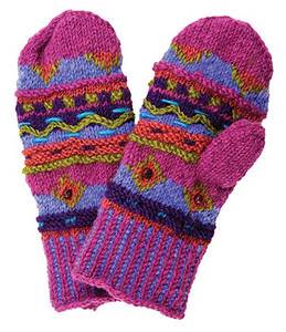 BIH Collection - BIH Collection Nepalese Beaded Mitten - Pink