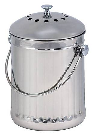 BIH Collection - BIH Collection Stainless Steel Compost Pail 1 gal