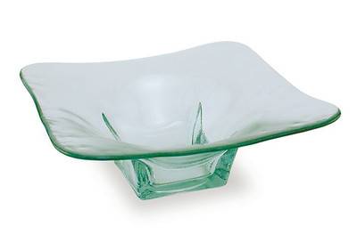 BIH Collection - BIH Collection Recycled Glass Square Serving Bowl 8"