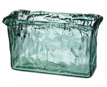 BIH Collection - BIH Collection Recycled Glass Ice Vase Rectangle