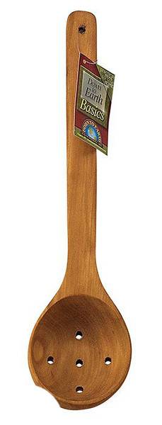 BIH Collection - BIH Collection Hardwood Serving Spoon with Holes 14"