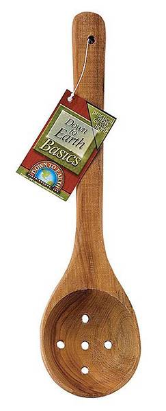 BIH Collection - BIH Collection Hardwood Serving Spoon with Holes 12"