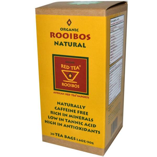 African Red Tea - African Red Tea Organic/Kosher Rooibos Natural Red Tea 20 bags