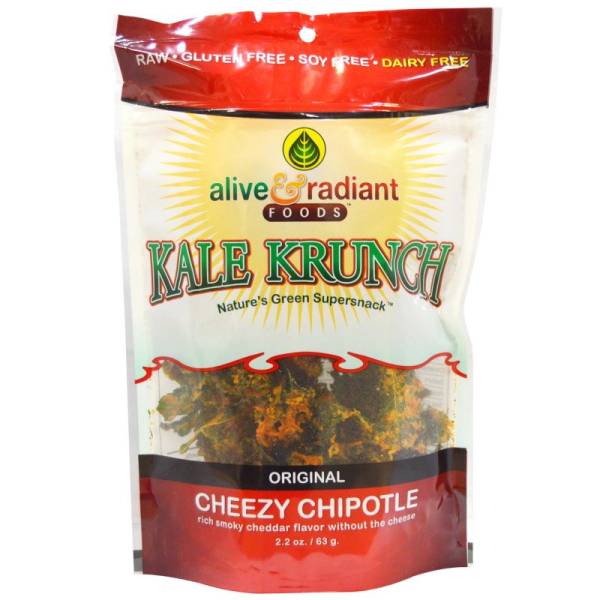 Alive & Radiant Foods - Alive & Radiant Foods Kale Krunch Cheezy Chipotle 2.2 oz (6 Pack)