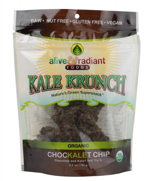 Alive & Radiant Foods - Alive & Radiant Foods Kale Krunch Chockalet Chip 2.2 oz (6 Pack)