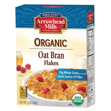 Arrowhead Mills - Arrowhead Mills Organic Oat Bran Flakes Cereal 12 oz