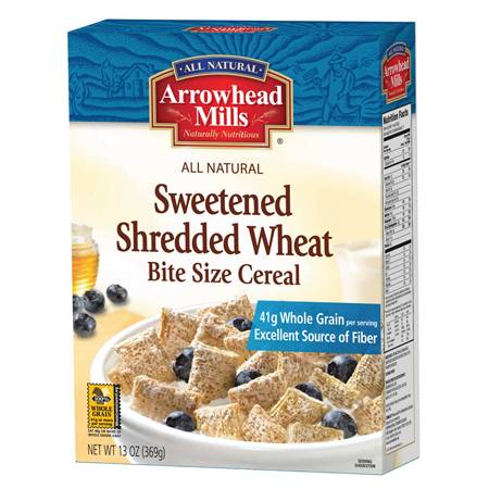 Arrowhead Mills - Arrowhead Mills Sweetened Shredded Wheat Cereal 13 oz