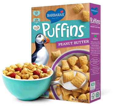 Barbara's Bakery - Barbara's Bakery Cereal Puffins Peanut Butter 11 oz (12 Pack)