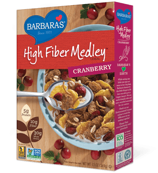 Barbara's Bakery - Barbara's Bakery High Fiber Medley Cereal Cranberry 13 oz (6 Pack)