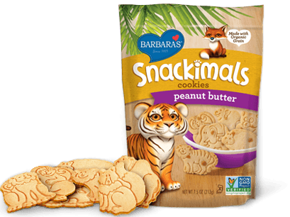 Barbara's Bakery - Barbara's Bakery Snackimals Animal Cookies Peanut Butter 2 oz (18 Pack)