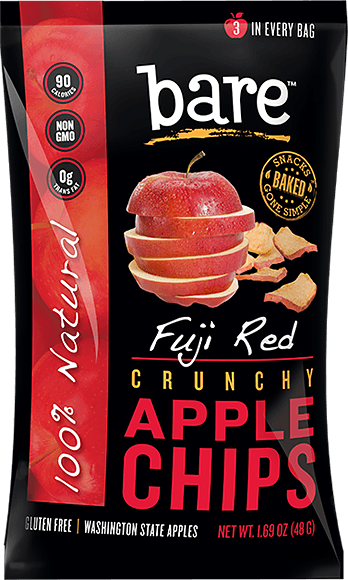 Bare Fruit - Bare Fruit Fuji Apple Chips 48g (6 Pack)