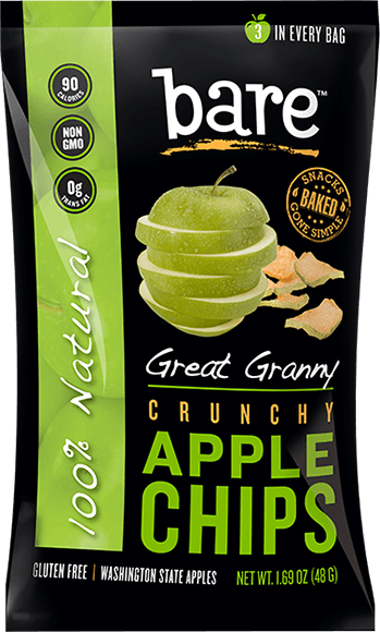 Bare Fruit - Bare Fruit Great Granny Apple Chips 48g (6 Pack)