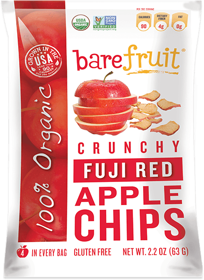 Bare Fruit - Bare Fruit Organic Fuji Red Apple Chips 63g (6 Pack)