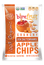 Bare Fruit - Bare Fruit Organic Sea Salt/Caramel Apple Chips 48 g (6 Pack)