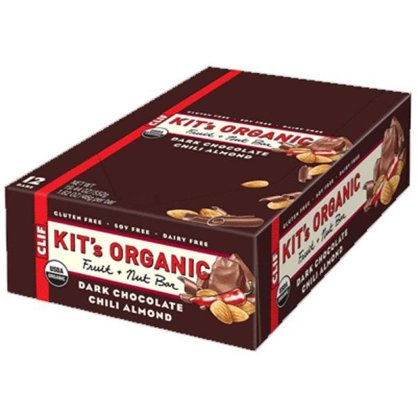 Clif Bar Kit's Organics - Clif Bar Kit's Organics Fruit and Nut Bar 1.76 oz - Dark Chocolate Chili Almond (12 ct)