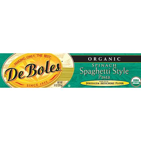 DeBoles - DeBoles Organic Spinach Spaghetti 8 oz (12 Pack)