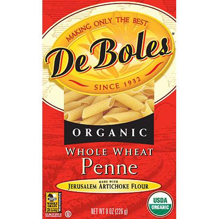 DeBoles - DeBoles Organic Whole Wheat Penne 8 oz (12 Pack)