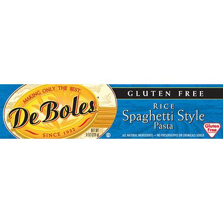 DeBoles - DeBoles Rice Spaghetti Style Pasta 8 oz (12 Pack)