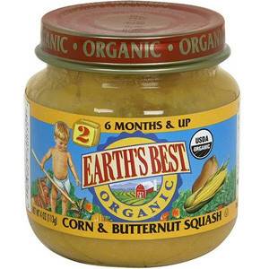 Earth's Best  - Earth's Best Baby Foods Organic Corn & Butternut Squash 4 oz
