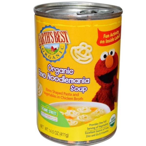 Earth's Best  - Earth's Best Baby Foods Organic Elmo Noodlemania Soup 14.5 oz (12 Pack)
