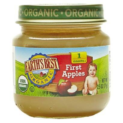 Earth's Best  - Earth's Best Baby Foods Organic First Apples 2.5 oz (12 Pack)