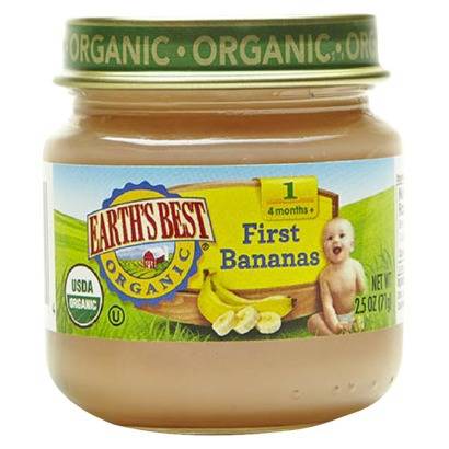 Earth's Best  - Earth's Best Baby Foods Organic First Bananas 2.5 oz (12 Pack)