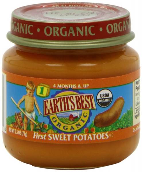 Earth's Best  - Earth's Best Baby Foods Organic First Sweet Potatoes 4 oz (12 Pack)