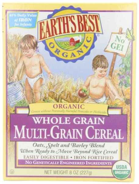 Earth's Best  - Earth's Best Baby Foods Organic Multigrain Cereal 8 oz (12 Pack)