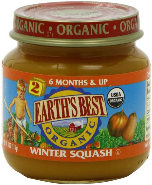 Earth's Best  - Earth's Best Baby Foods Organic Winter Squash 4 oz (12 Pack)
