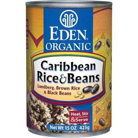 Eden Foods - Eden Foods Brown Rice & Caribbean Black Beans 15 oz (6 Pack)