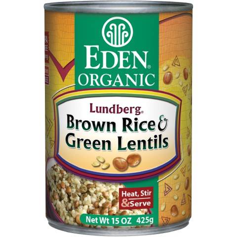 Eden Foods - Eden Foods Brown Rice & Green Lentils 15 oz (6 Pack)