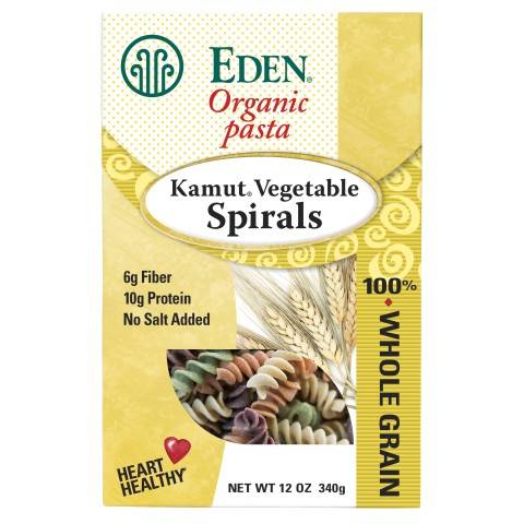 Eden Foods - Eden Foods Kamut Vegetable Spirals Pasta 12 oz (6 Pack)
