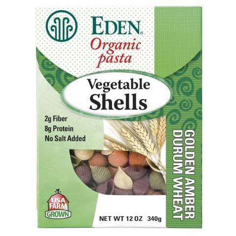 Eden Foods - Eden Foods Pasta Vegetable Shells 12 oz (6 Pack)