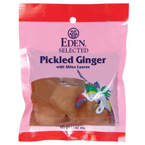 Eden Foods - Eden Foods Pickled Ginger with Shiso Leaves 2.1 oz (6 Pack)