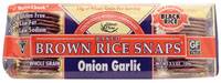 Edward & Sons - Edward & Sons Brown Rice Snaps 3.5 oz - Onion Garlic (12 Pack)