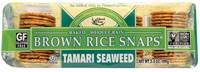 Edward & Sons - Edward & Sons Brown Rice Snaps 3.5 oz - Tamari Seaweed (12 Pack)