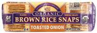 Edward & Sons - Edward & Sons Brown Rice Snaps 3.5 oz - Toasted Onion (12 Pack)