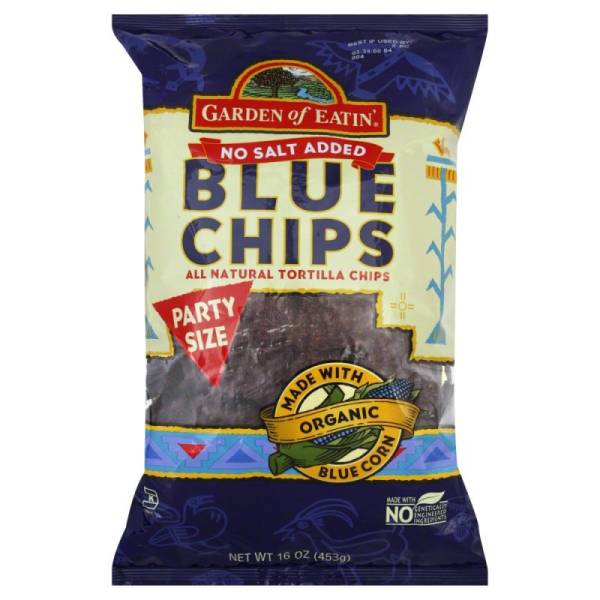 Garden of Eatin' - Garden of Eatin' Blue Corn Tortilla Chips - Unsalted 16 oz (6 Pack)