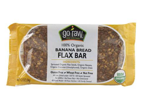 Go Raw - Go Raw Banana Bread Flax Bar 1.2 oz (15 Pack)