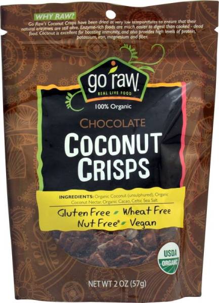 Go Raw - Go Raw Chocolate Coconut Crisps 2 oz (6 Pack)