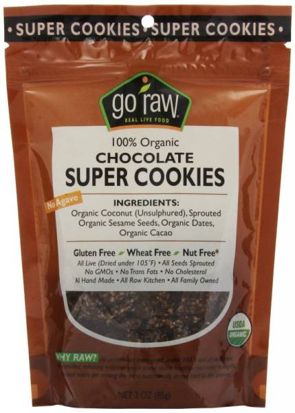 Go Raw - Go Raw Chocolate Super Cookies 3 oz (6 Pack)