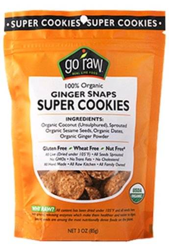 Go Raw - Go Raw Ginger Snaps Super Cookies 3 oz (6 Pack)