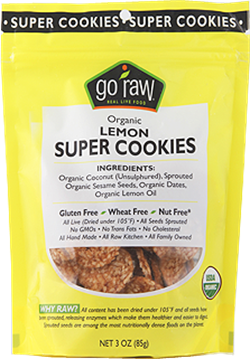 Go Raw - Go Raw Lemon Super Cookies 3 oz (6 Pack)