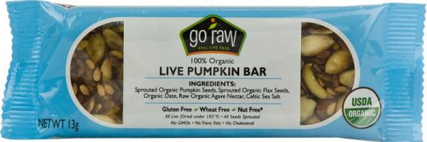 Go Raw - Go Raw Live Pumpkin Bar 0.5 oz (5 Pack)