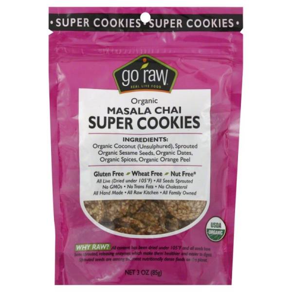 Go Raw - Go Raw Masala Chai Super Cookies 3 oz (6 Pack)