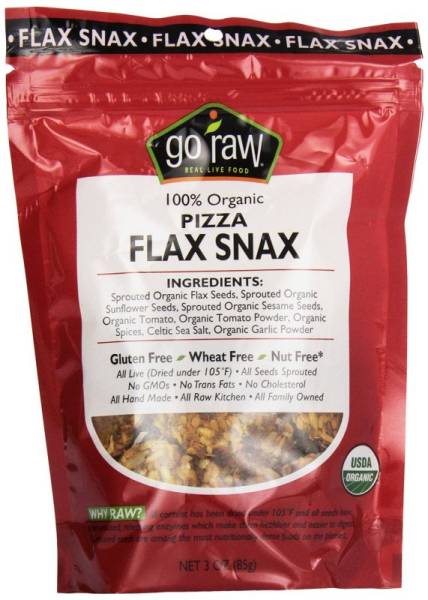 Go Raw - Go Raw Pizza Flax Snax 3 oz (6 Pack)