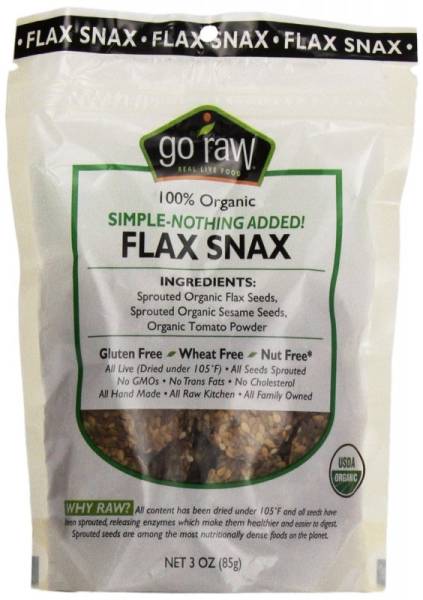 Go Raw - Go Raw Simple Flax Snax 3 oz (6 Pack)