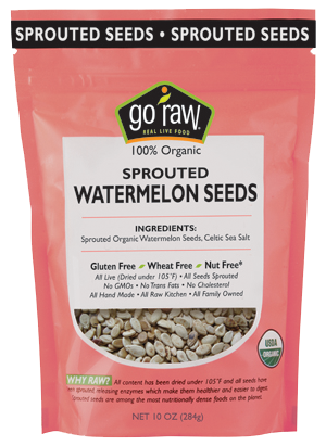 Go Raw - Go Raw Sprouted Watermelon Seeds 10 oz (4 Pack)