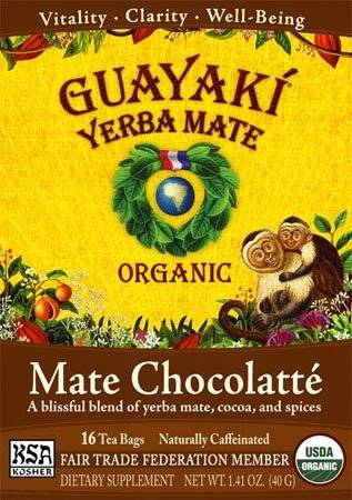 Guayaki - Guayaki Yerba Mate Blends Chocolatte 16 bags (6 Pack)